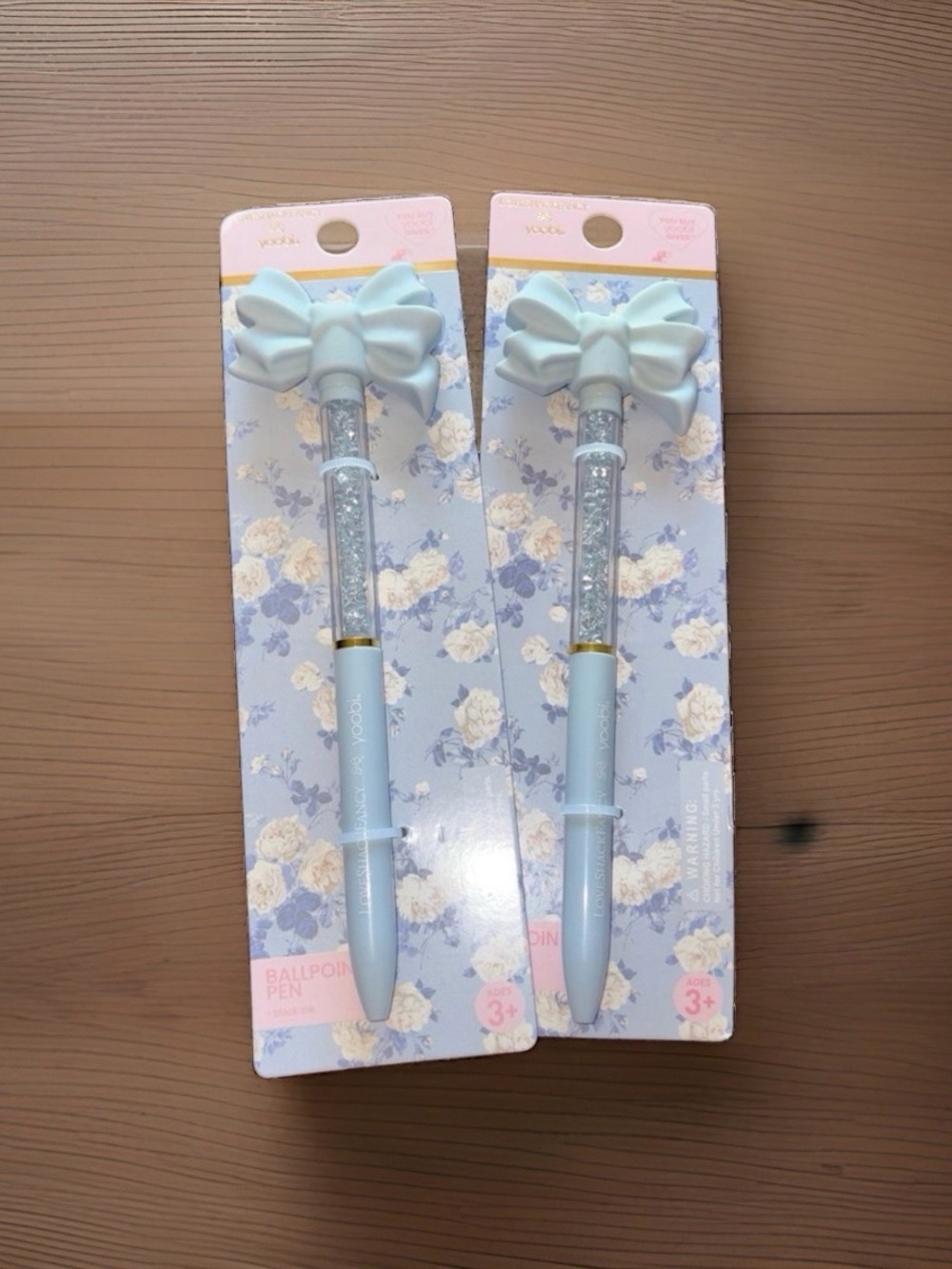 Blue Bow  Ballpoint Pen - Set of 2 LoveShackFancy
